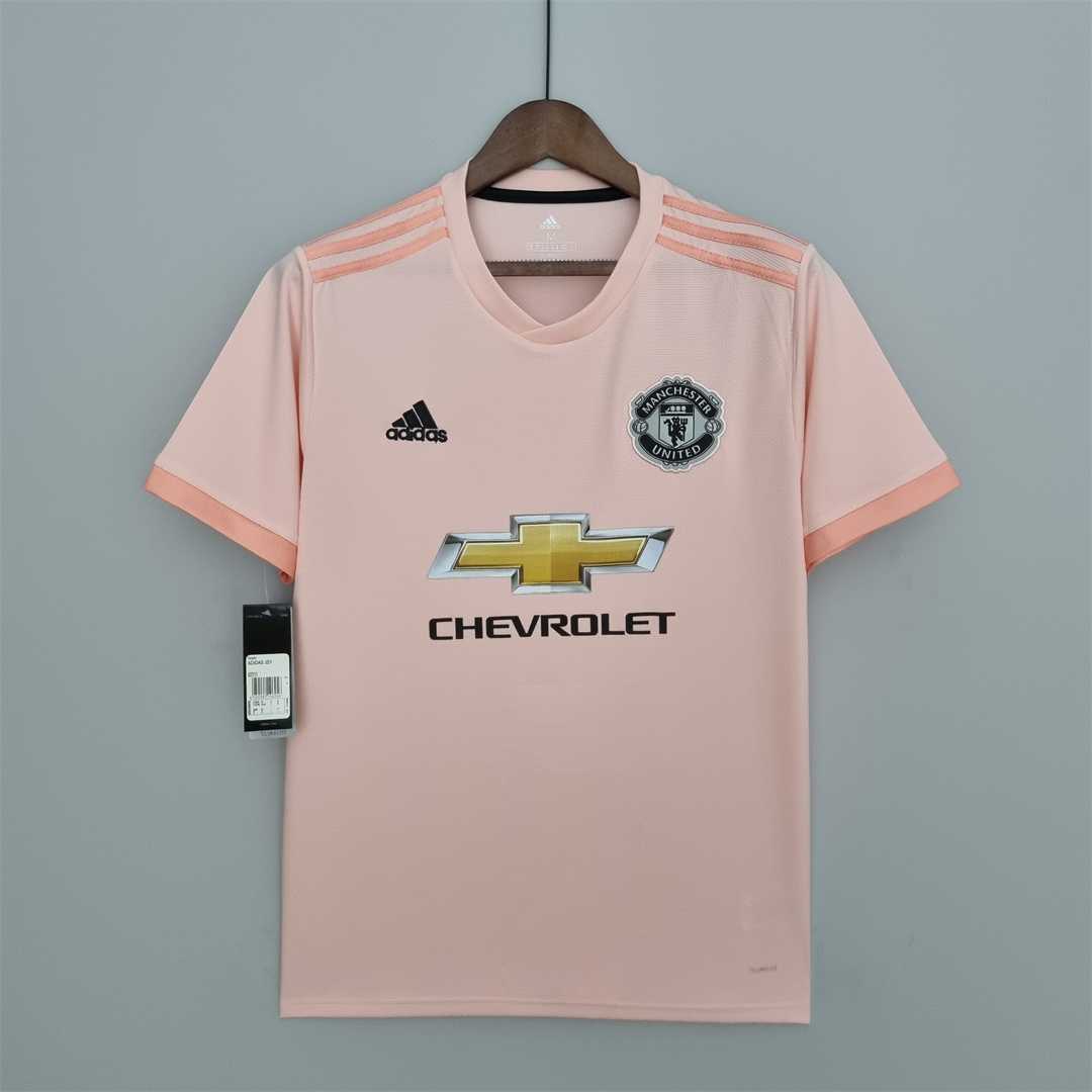 AAA Quality Manchester Utd 18/19 Away Pink Soccer Jersey